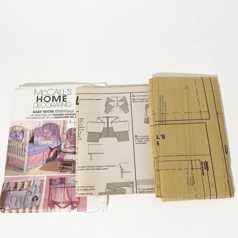 McCall's Home Decorating Sewing Pattern-Baby Room Essentials-M4855